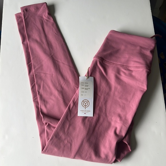 Years Of Ours Football Leggings Rose Small - Picture 2 of 14